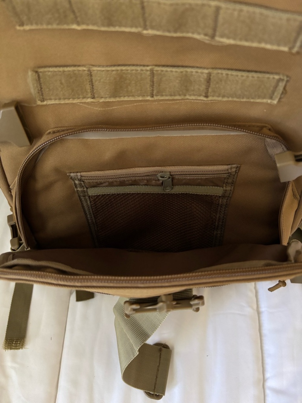 Tactical Military Style Army Brown Backpack New Without Tags - Picture 6 of 10